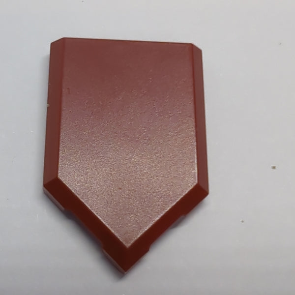 NEU Tile, Modified 2x3 Pentagonal dunkelrot dark red