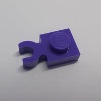 NEU Plate, Modified 1 x 1 with Open O Clip Thick (Vertical Grip) lila dark purple