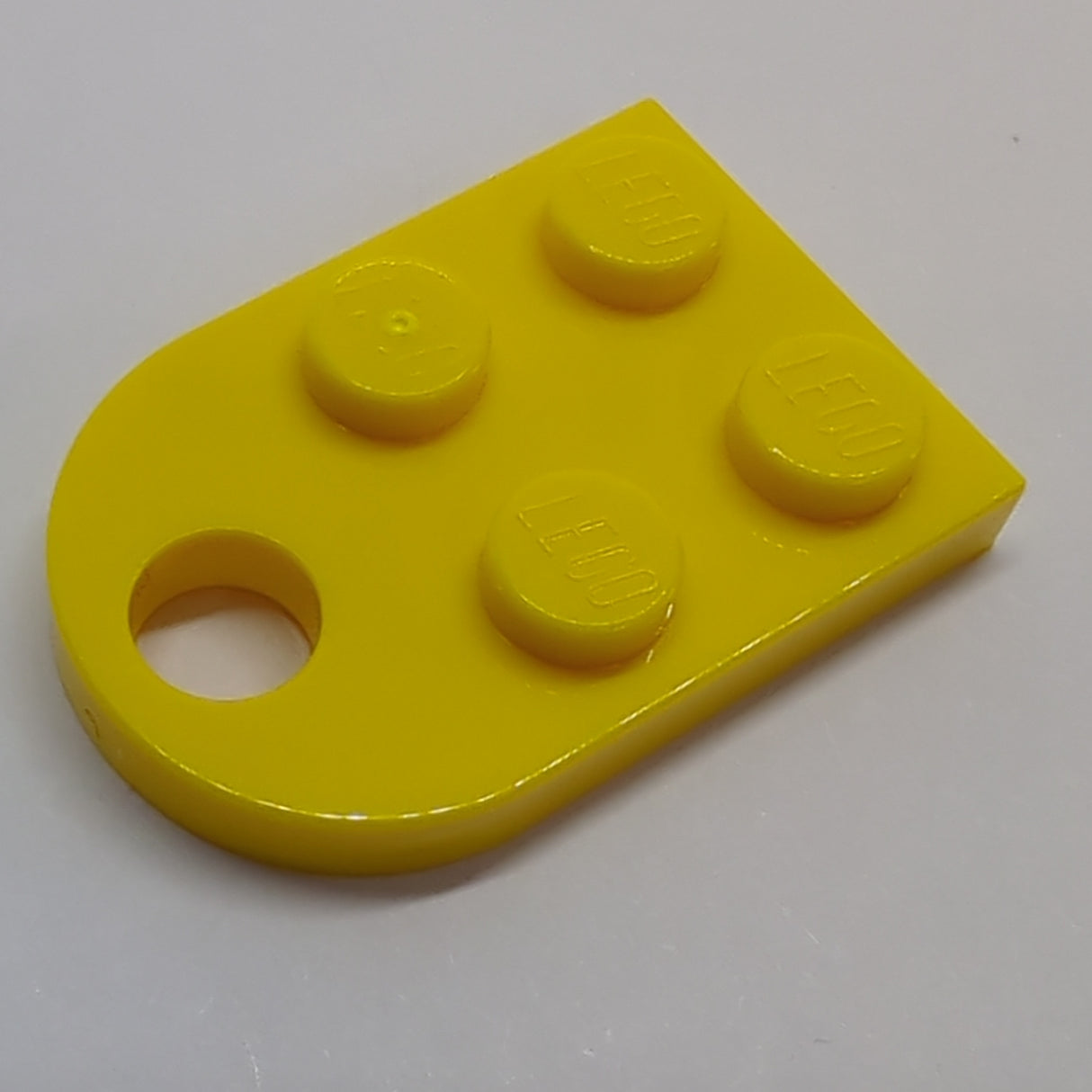 NEU Platte, Modifiziert 2 x 3 mit Loch gelb