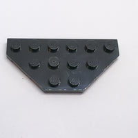 NEU Wedge, Plate 3x6 Cut Corners schwarz black