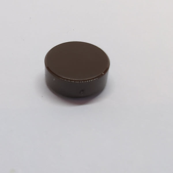 NEU Tile, Round 1x1 dunkelbraun dark brown