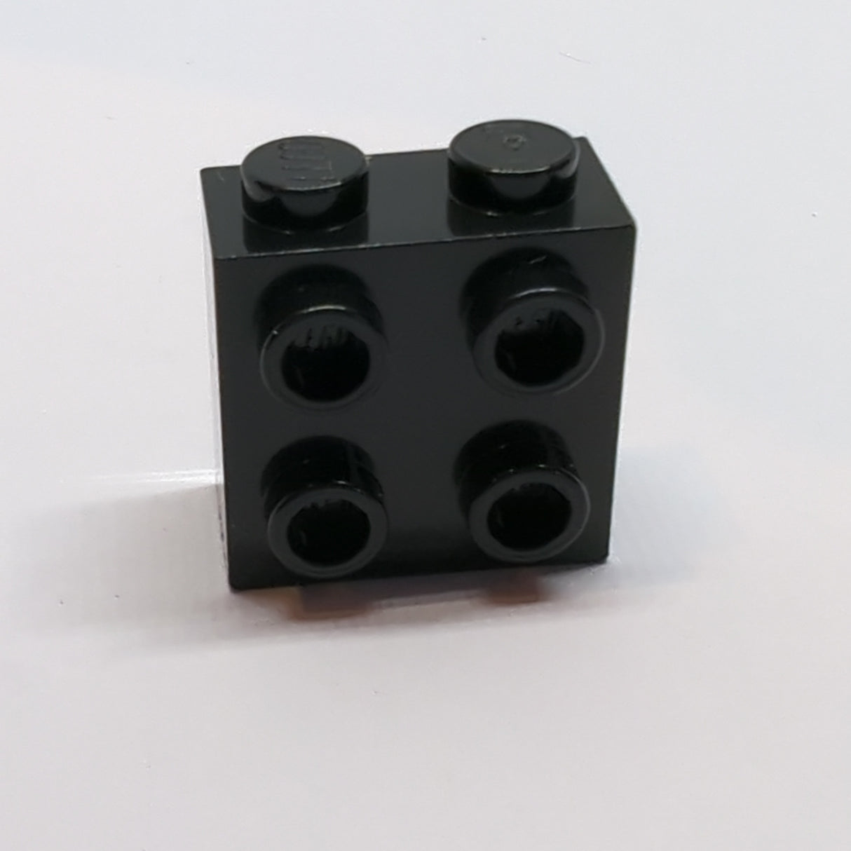 NEU Stein, modifiziert 1x2x1 2/3 mit Noppen an einer Seite schwarz