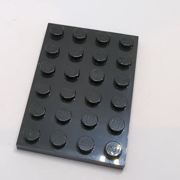 NEU Plate 4x6 schwarz black