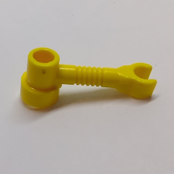 Stab 1x3 mit Clip und Noppe, Behälter (Roboterarm) gelb yellow