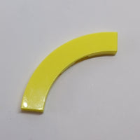 4x4 Fliese modifiziert Macaroni, Kurve breit hellgelb bright light yellow