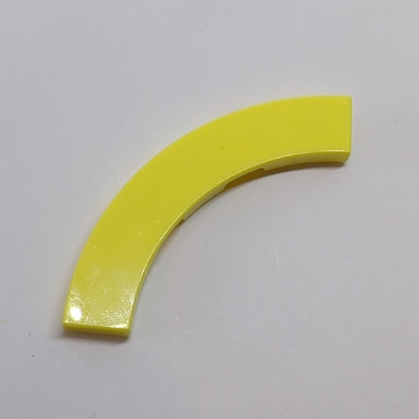 4x4 Fliese modifiziert Macaroni, Kurve breit hellgelb bright light yellow