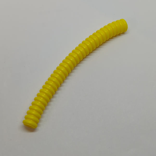 Schlauch geriffelt 10L mit 7mm Durchm. 8cm , gelb yellow