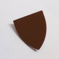 NEU Minifigure, Shield Triangular neubraun reddish brown