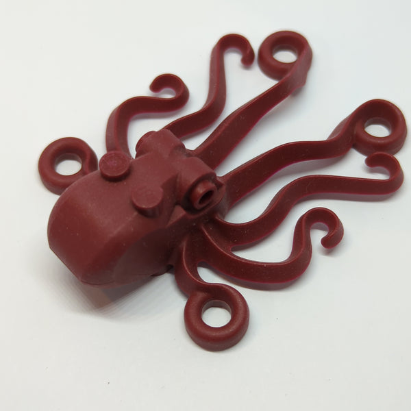 Oktopode Oktopus dunkelrot dark red