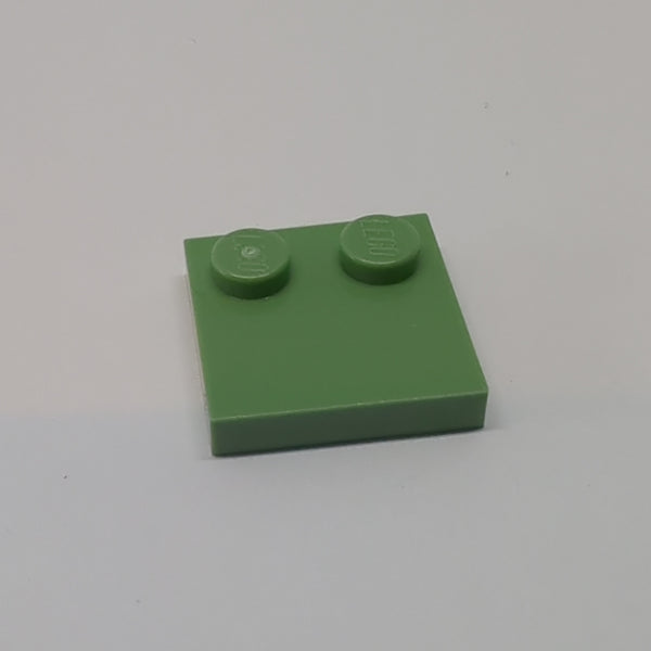 NEU Tile, Modified 2x2 with Studs on Edge sandgrün sand green