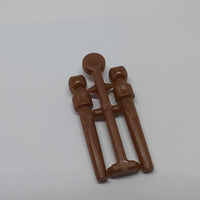 NEU Minifigure, Utensil Wand, 2 on Sprue neubraun reddish brown