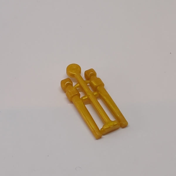 NEU Minifigure, Utensil Wand, 2 on Sprue pearlgold pearl gold