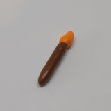 NEU Minifigure, Utensil Paint Brush with Orange Tip Pattern neubraun reddish brown