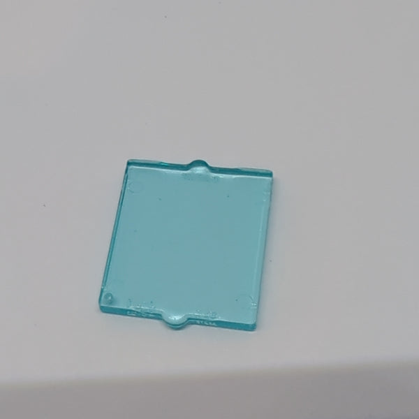 NEU Glass for Window 1 x 2 x 2 Flat Front transparent hellblau trans-light blue