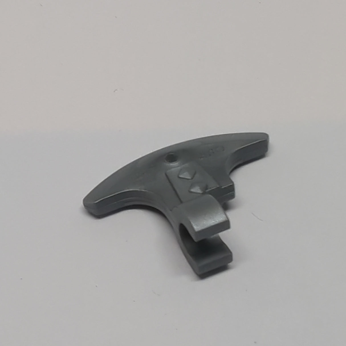 NEU Minifigure, Weapon Axe Head with Clip pearlsilber flat silver