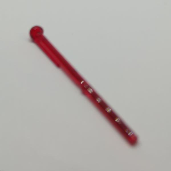 NEU Projectile Arrow, Bar 8L with Round End (Spring Shooter Dart) transparent rot trans-red