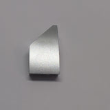 NEU Fliese gebogen Keil 2 x 1 x 2/3 Links silbermetallic