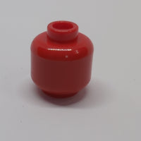 NEU Minifigure, Head (Plain) rot red