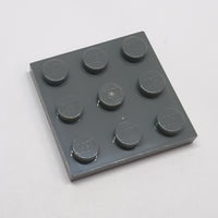 NEU Plate 3 x 3 neudunkelgrau dark bluish gray