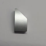 NEU Fliese gebogen Keil 2 x 1 x 2/3 Rechts silbermetallic