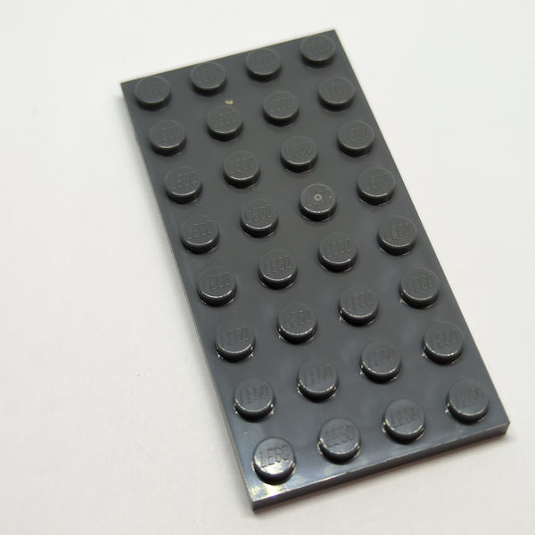 NEU Plate 4 x 8 neudunkelgrau dark bluish gray