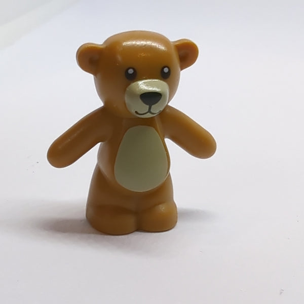 NEU Teddy Bear with Black Eyes, Nose and Mouth and Tan Stomach and Muzzle Pattern nougat medium nougat