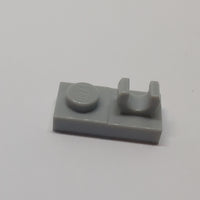 NEU Plate, Modified 1 x 2 with Open O Clip on Top neuhellgrau light bluish gray