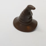 NEU Minifigure, Headgear Hat, Wizard / Witch with Molded Face &#40;HP Sorting Hat&#41; dunkelbraun dark brown