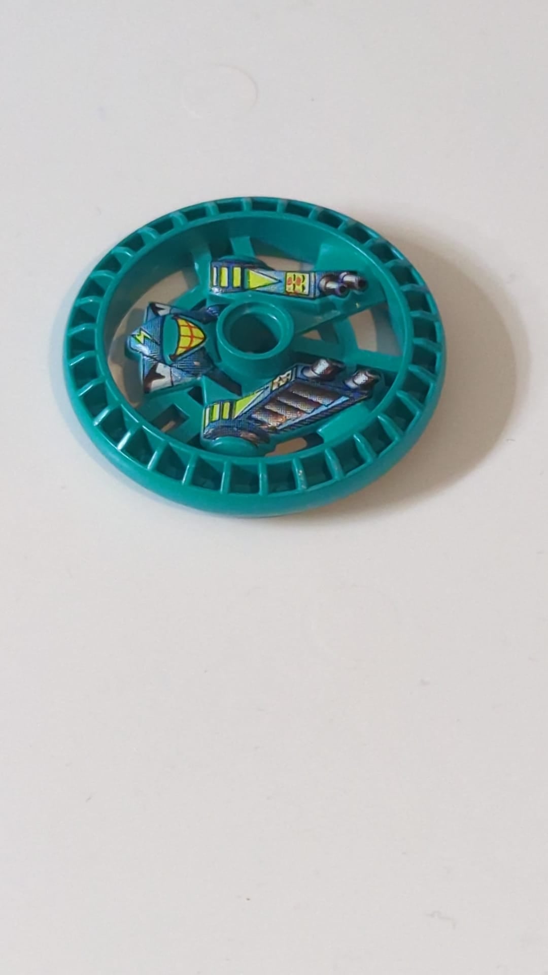 5x5 Technik Disk – RoboRider-Talisman-Rad, „Stunner“-Gussform mit Robotermuster türkis