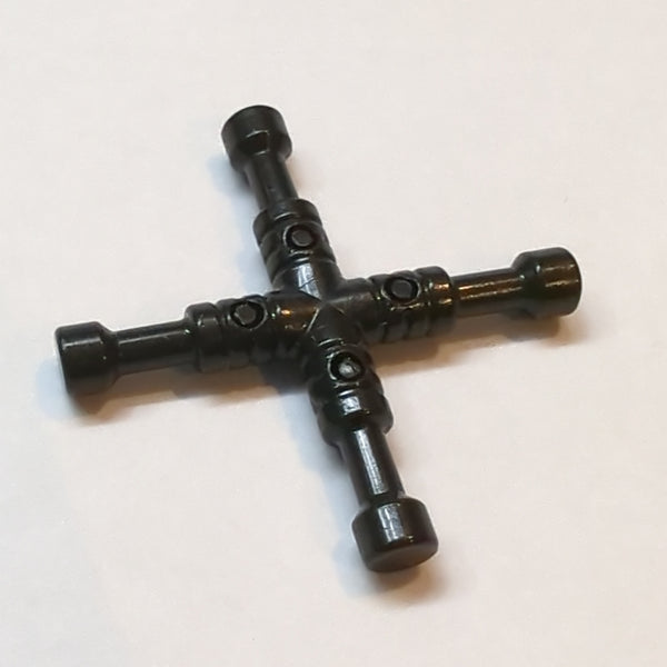 Werkzeug Radkreuz 4-Wege Schlüssel Griff gerippt schwarz black