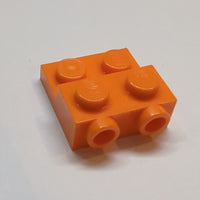 NEU Plate, Modified 2 x 2 x 2/3 with 2 Studs on Side orange orange