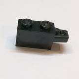 NEU Scharnierstein 1 x 2 mit 1 Finger Horizontal schwarz