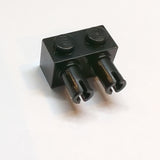 NEU Stein, modifiziert 1 x 2 mit Pins schwarz