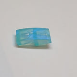 NEU Halbbogenstein 2 x 1 x 2/3 transparent Satin hellblau