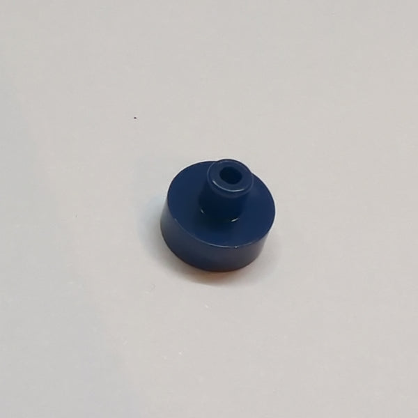 NEU Tile, Round 1 x 1 with Bar and Pin Holder dunkelblau dark blue