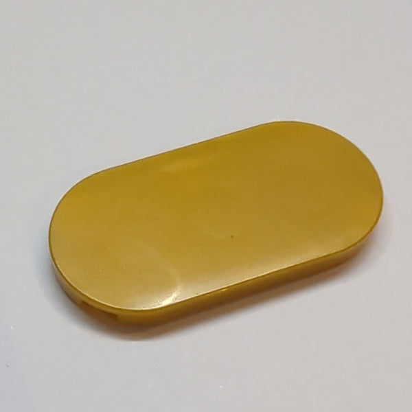 NEU Tile, Round 2 x 4 Oval pearlgold pearl gold
