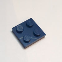 NEU Plate 2 x 2 dunkelblau dark blue