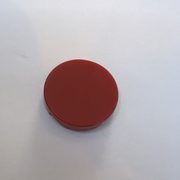 NEU Tile, Round 2 x 2 with Bottom Stud Holder dunkelrot dark red