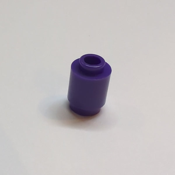 NEU Brick, Round 1 x 1 Open Stud lila dark purple