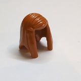 NEU Minifigure, Hair Female Long Straight with Left Side Part dunkelorange dark orange