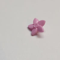 NEU Friends Accessories Hair Decoration, Flower with Pointed Petals and Small Pin rosa bright light pink