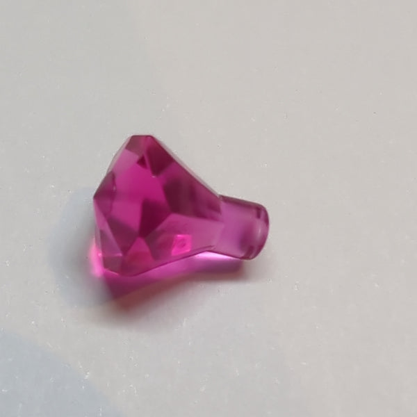 NEU Rock 1 x 1 Jewel 24 Facet transparent knallpink trans-dark pink