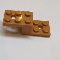 5x2x1 1/3 Winkelstein mit 2 Löchern medium nougat medium nougat