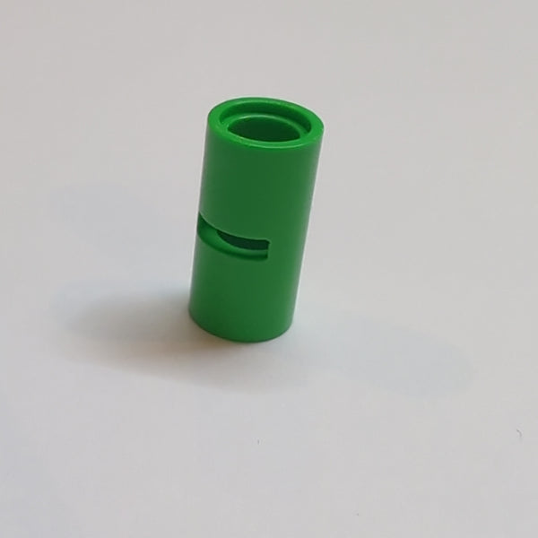 Pin- Verbinder rund mit Slot medium grün bright green