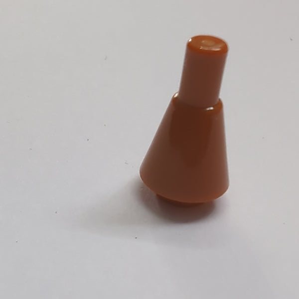 NEU Cone 1 x 1 Inverted with Bar dunkelorange dark orange