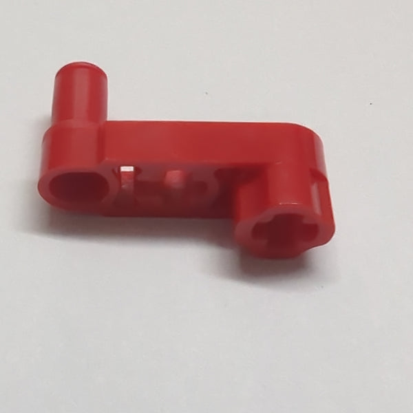 NEU Technic, Liftarm, Modified Crank / Pin 1 x 3 - Axle Holes and Squared Pin Hole rot red