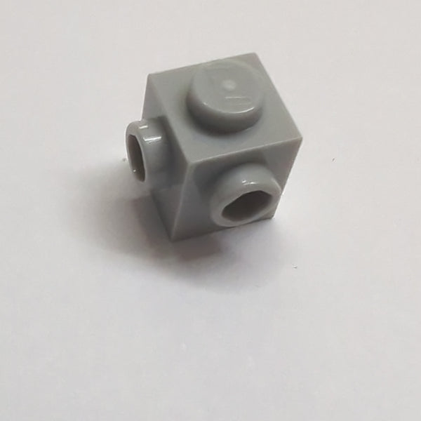 NEU Brick, Modified 1 x 1 with Studs on 2 Sides, Adjacent neuhellgrau light bluish gray