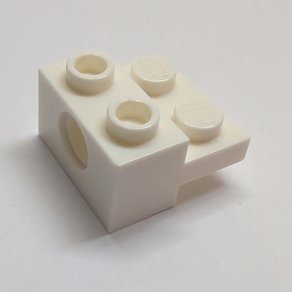 NEU Technic, Brick Modified 1 x 2 with Hole and 1 x 2 Plate weiss white