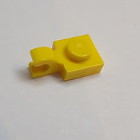 NEU Plate, Modified 1 x 1 with Open O Clip (Horizontal Grip) gelb yellow