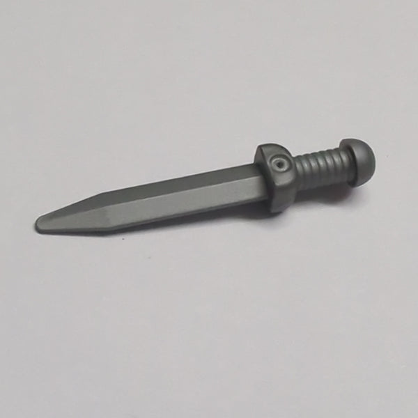 NEU Minifigure, Weapon Sword, Roman Gladius with Thick Crossguard pearlsilber flat silver